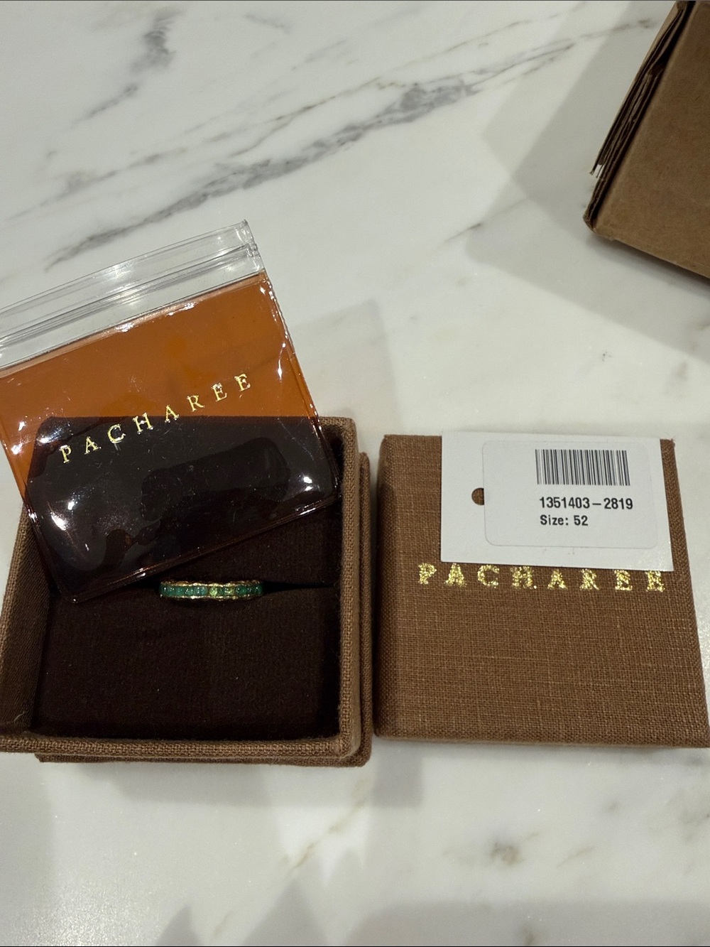 Pacharee Emerald Green Ring